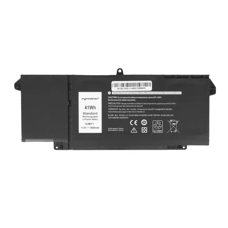 MITSU Batteria ricaricabile 9JM71 7FMXV per Dell Latitude 5320 7320 7420 7520 - 3600 mAh (41 Wh)