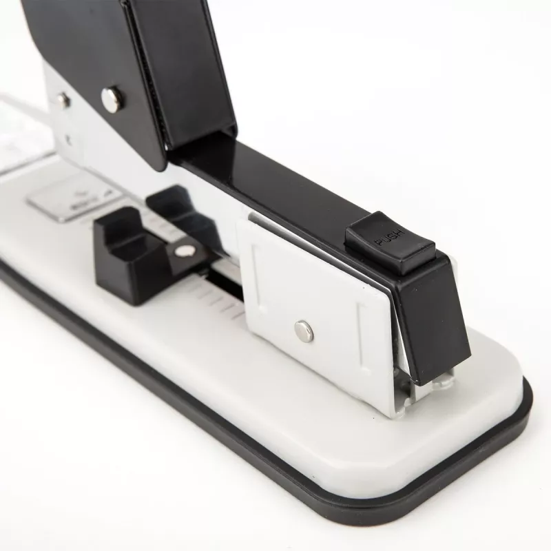 DELI E0392 cucitrice heavy duty, capacità 60 fogli, nero/argento