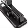 DELI E0392 cucitrice heavy duty, capacità 60 fogli, nero/argento