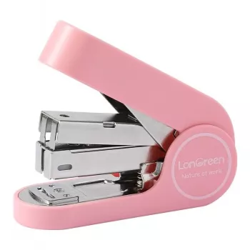 Deli LonGreen EM416 Cucitrice rosa fino a 25 fogli