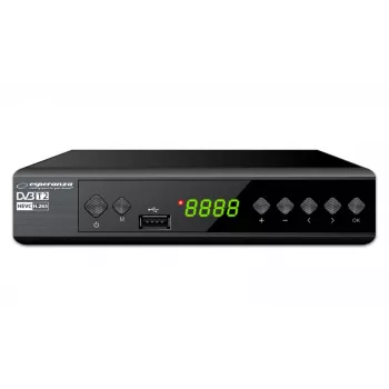 ESPERANZA Sintonizzatore/Decoder Digitale DVB-T2 H.265/HEVC