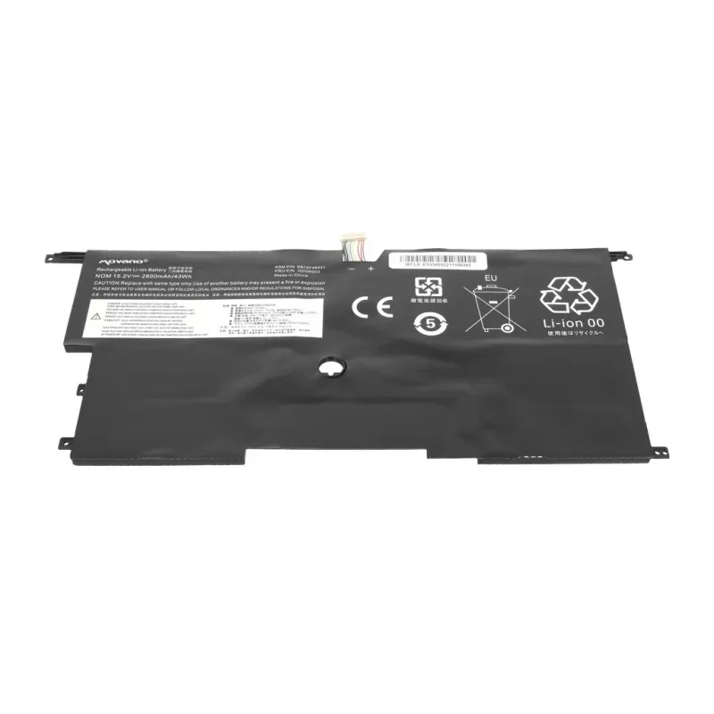 MOVANO Batteria ricaricabile per Lenovo ThinkPad X1 Carbon Gen 2/3 - 2800 mAh (43 Wh)