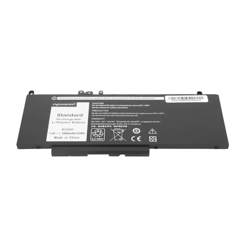MOVANO Batteria ricaricabile G5M10 WYJC2 8V5GX per Dell E5450 E5550 7,4V - 5800 mAh (43 Wh)
