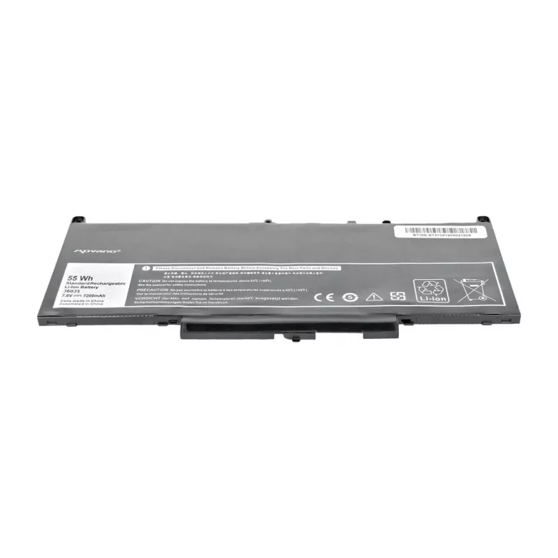 MOVANO Batteria ricaricabile J60J5 GG4FM MC34Y per Dell E7270 E7470 - 7200 mAh (55 Wh)