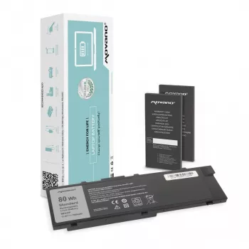 MOVANO Batteria ricaricabile MFKVP per Dell Precision 15 7510 17 7710 - 7000 mAh (80 Wh)