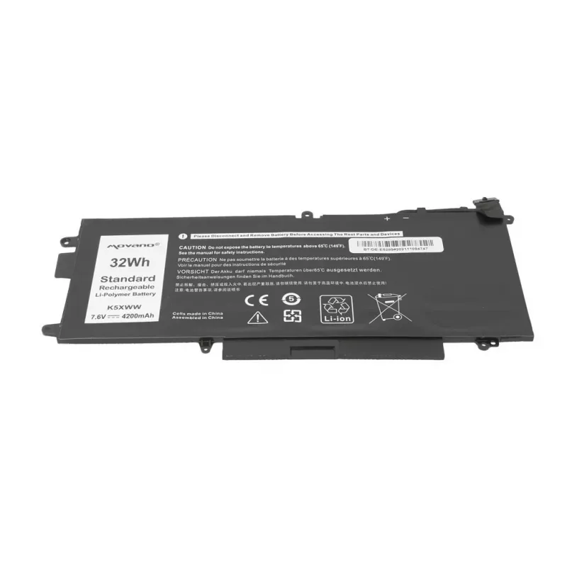 MOVANO Batteria ricaricabile K5XWW per Dell Latitude 5289 7390 2-in-1 - 4200 mAh (32 Wh)