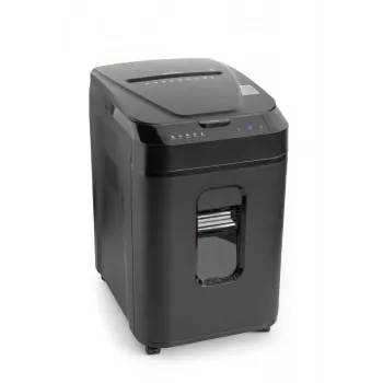 WALLNER Distruggidocumenti AF160 C4 Cross-Cut, 160 fogli inserimento automatico, livello di sicurezza P-4, contenitore 30 L