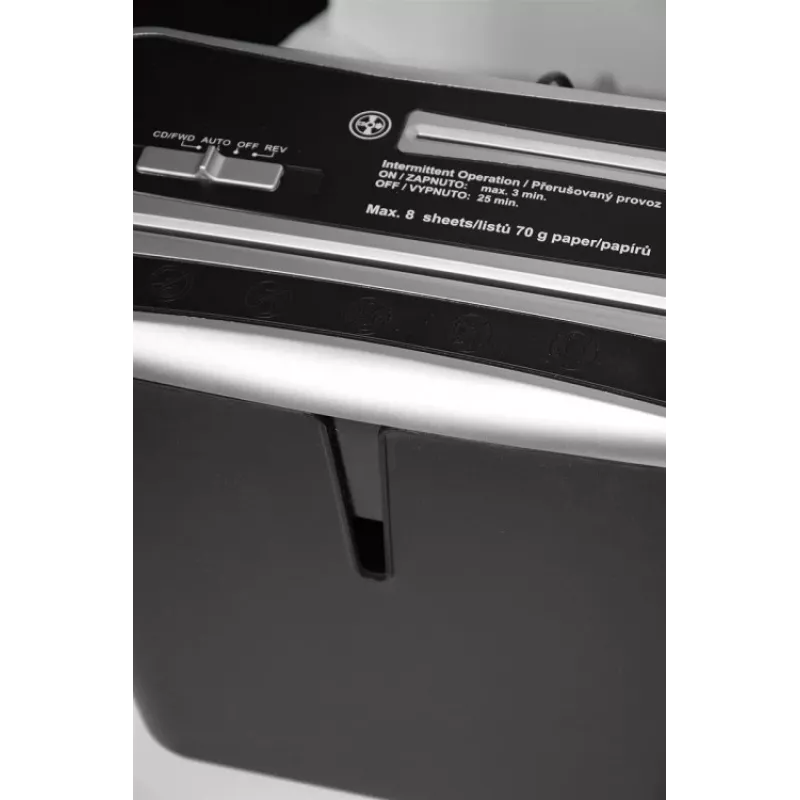 WALLNER distruggidocumenti XD805 CD taglio incrociato, 8 fogli, 15L, nero