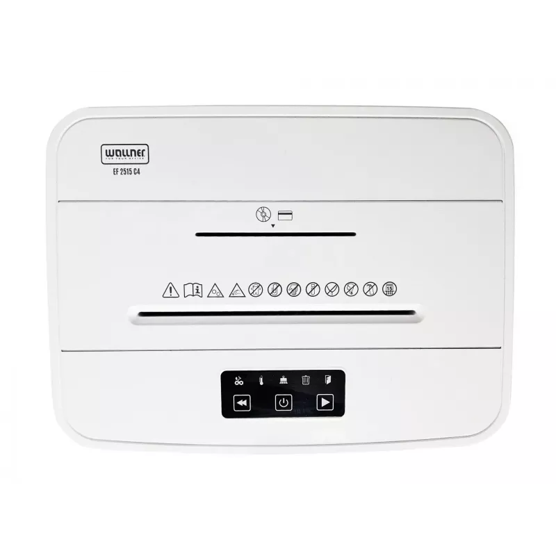 WALLNER Distruggidocumenti EF2515 C4 Cross-Cut, 8 fogli, 15 L, nero