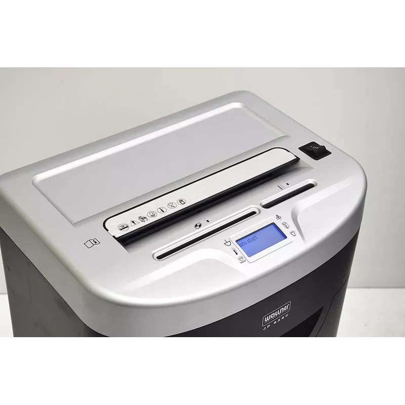 WALLNER Distruggidocumenti JP 826C Cross-Cut, P-4, 8 fogli, 15 L, nero