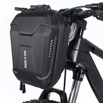WILDMAN E8 borsa da telaio per bici 3L nero