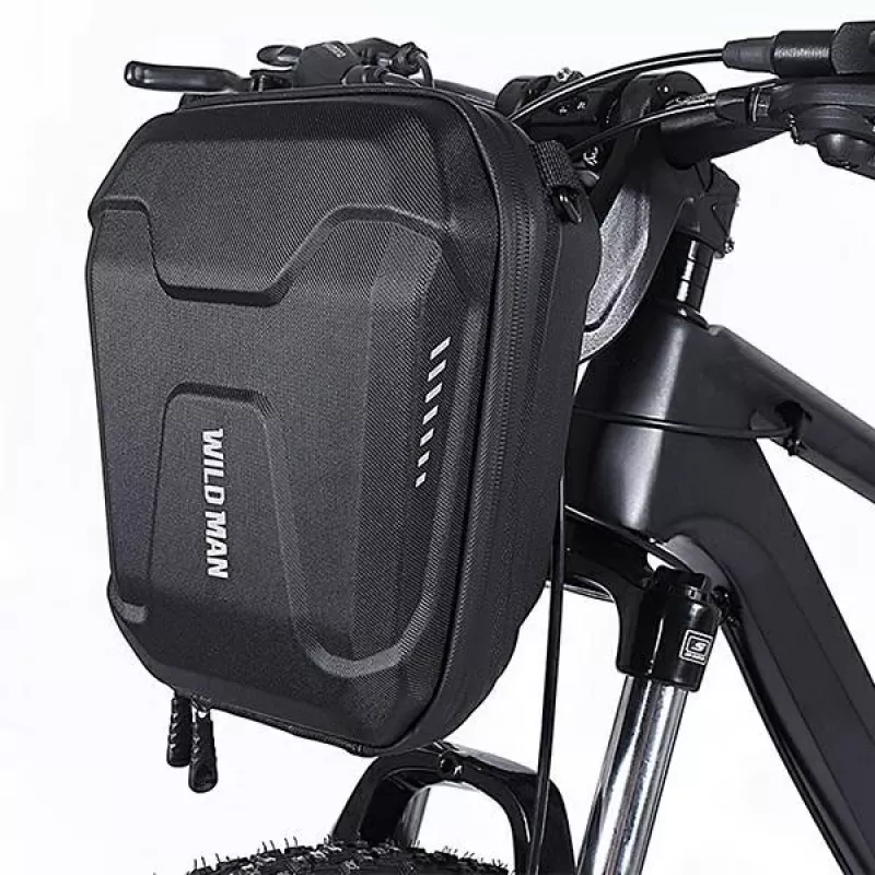 WILDMAN E8 borsa da telaio per bici 3L nero
