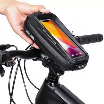 WILDMAN MS33 borsa da tubo orizzontale per bici 0,6L nero