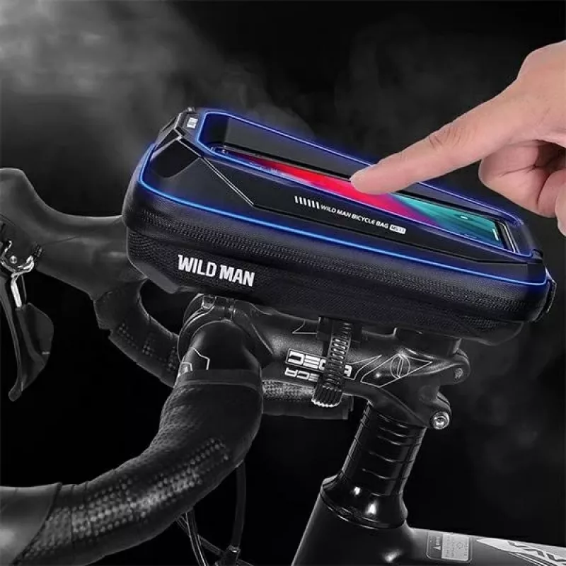 WILDMAN MS33 borsa da tubo orizzontale per bici 0,6L nero
