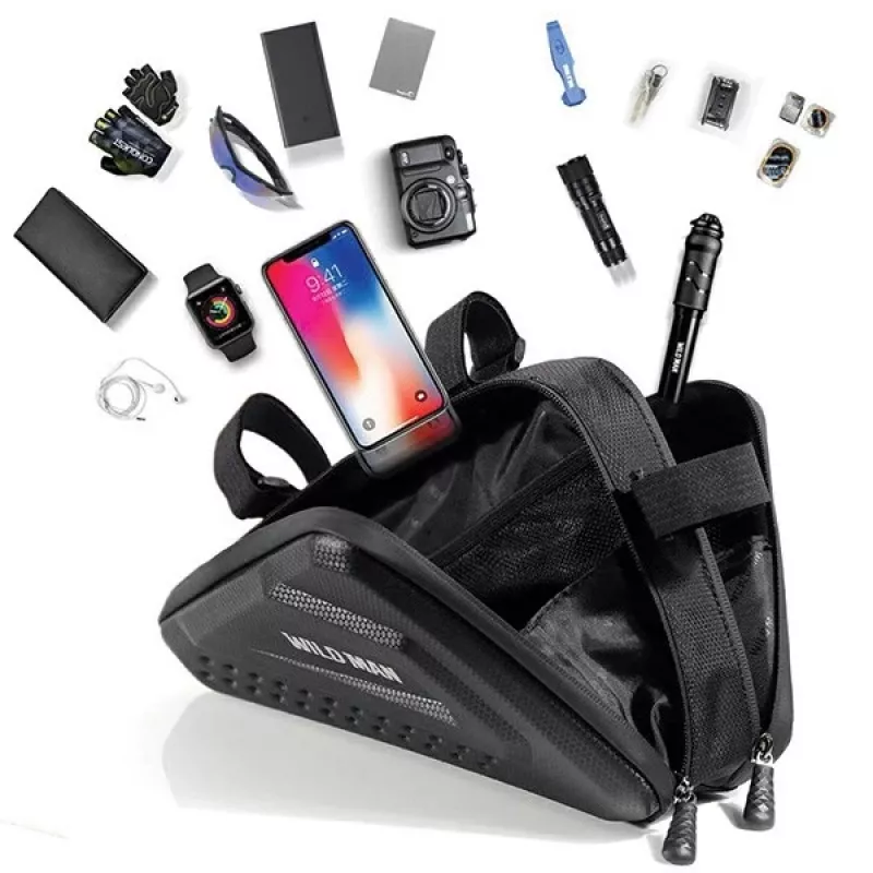 WILDMAN ES19 Borsa da tubo orizzontale per bici 1L nero