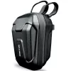WILDMAN Borsa portaoggetti per monopattino elettrico, montaggio manubrio, borsa da telaio, nero