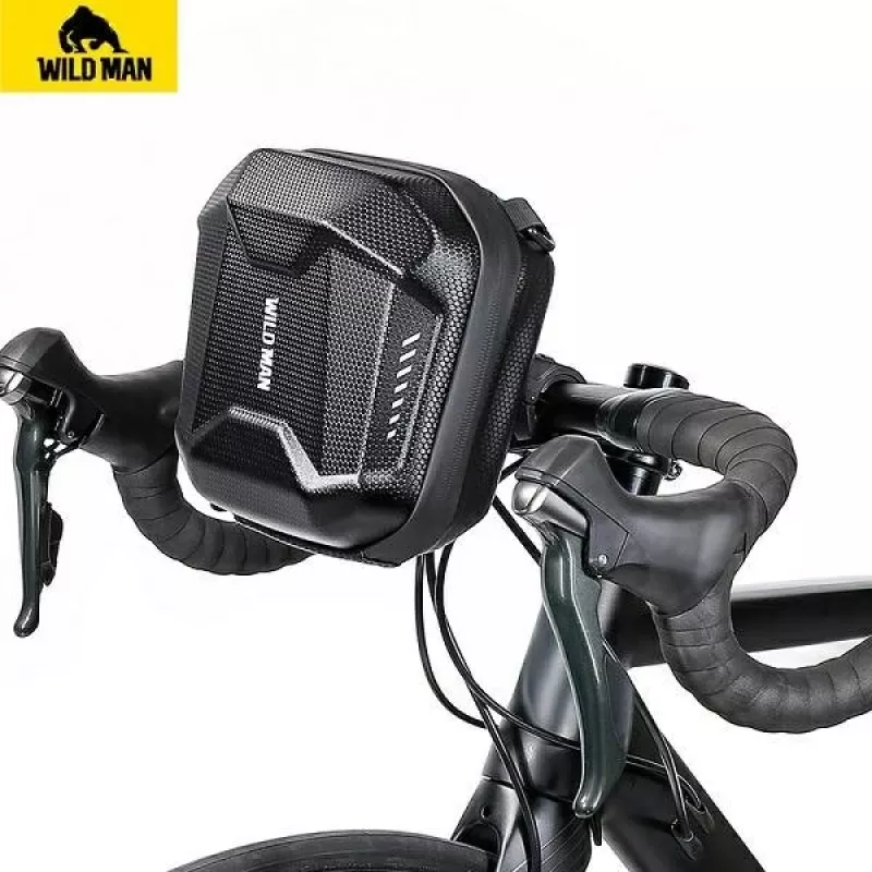 WILDMAN E18 Borsa da telaio per bici 3L, nero