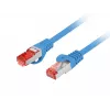 LANBERG Cavo patch Cat.6 S/FTP LSZH 20m blu Fluke Passed