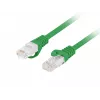 LANBERG Cavo patch Cat.6 UTP LSZH 20 m verde Fluke Passed