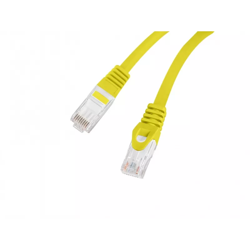 LANBERG Cavo patch Cat.6 UTP LSZH 20m giallo Fluke Passed