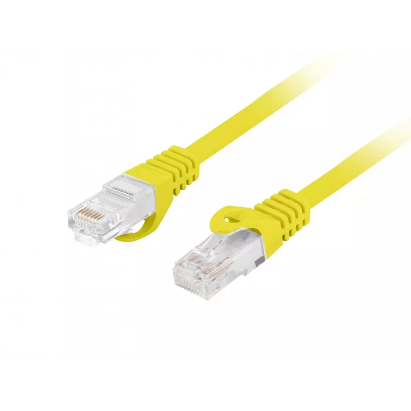 LANBERG Cavo patch Cat.6 UTP LSZH 20m giallo Fluke Passed