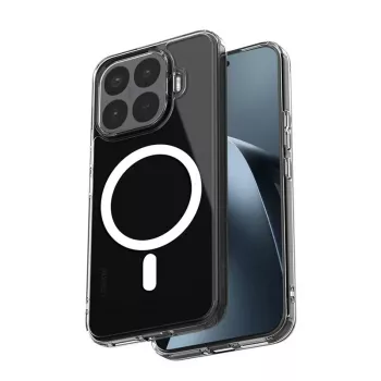 Crong Hybrid Clear Magnetic MagSafe cover per Xiaomi 17T 5G, trasparente