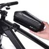 WILDMAN XS5 Borsa da telaio nero – borsa da tubo orizzontale per bici per smartphone