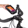 WILDMAN FK4 Borsa da telaio per bici con supporto per cellulare – nero