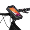 WILDMAN FK4 Borsa da telaio per bici con supporto per cellulare – nero