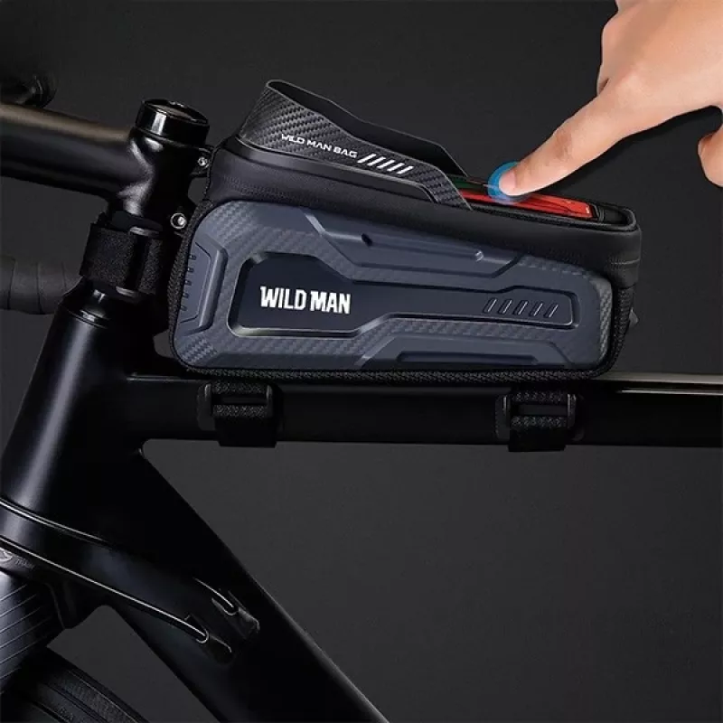 WILDMAN M20 Borsa da telaio per bici nero