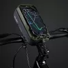 WILDMAN Borsa da telaio per bici GX330 con supporto per cellulare, verde