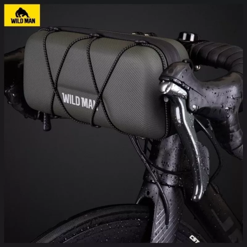 WILDMAN GD8 Borsa da manubrio per bici verde