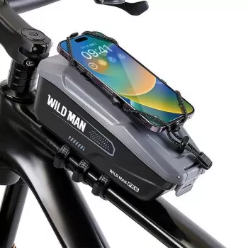 WILDMAN FK6 Borsa da telaio per bici grigio-nero