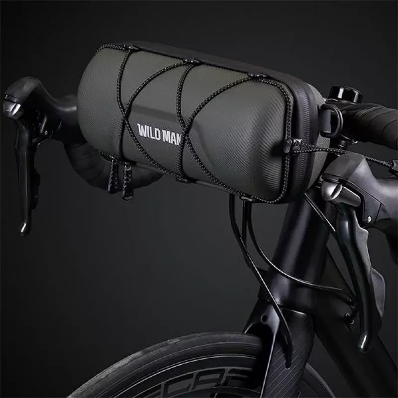 WILDMAN GD7X Borsa da manubrio per bici / supporto per cellulare nero