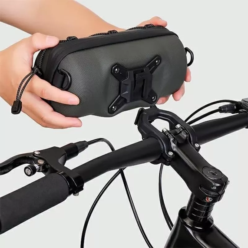 WILDMAN GD7X Borsa da manubrio per bici / supporto per cellulare nero