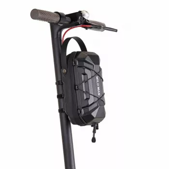 WILDMAN GD6XPlus Borsa da manubrio per monopattino elettrico, borsa da portapacchi, nero