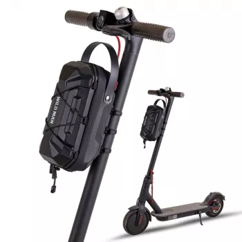 WILDMAN GD6XPlus Borsa da manubrio per monopattino elettrico, borsa da portapacchi, nero