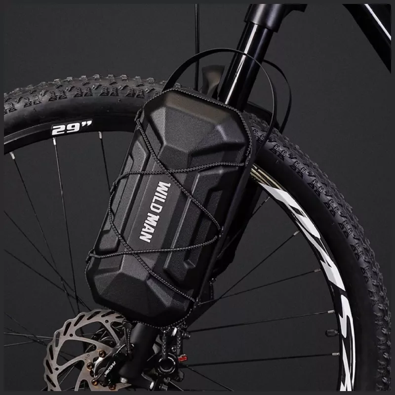 WILDMAN GD6XPlus Borsa da manubrio per monopattino elettrico, borsa da portapacchi, nero