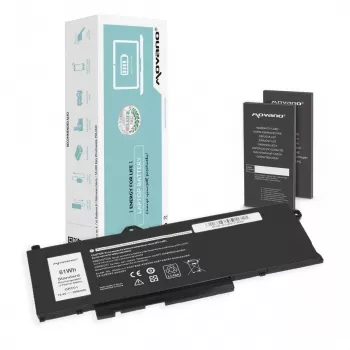 MOVANO Batteria ricaricabile GRT01 per Dell Latitude 5421 5521 5531 Precision 3470 3561 3571 3581 - 3950 mAh (61 Wh)