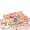 LEAN TOYS Set creativo in plastica per creare squishy decorativi dessert e fiori fai da te