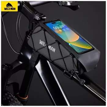 WILDMAN GX100 borsa da telaio per bicicletta - nero