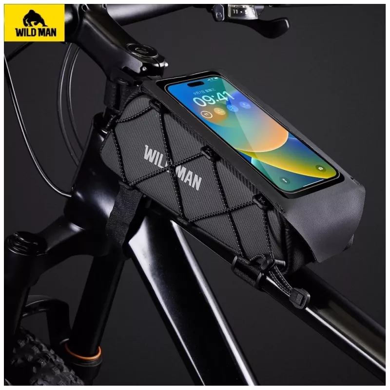 WILDMAN GX100 borsa da telaio per bicicletta - nero