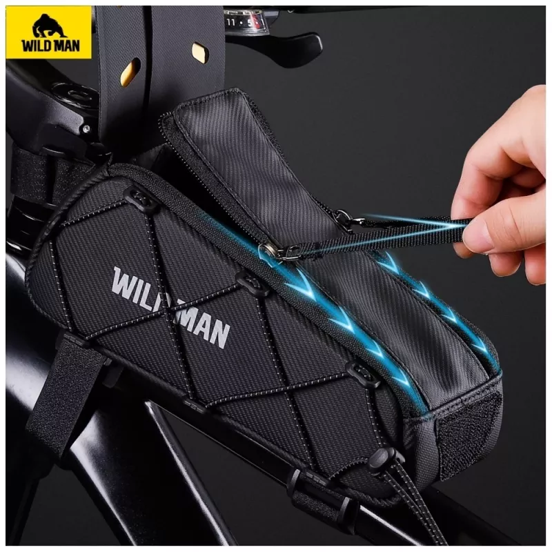 WILDMAN GX100 borsa da telaio per bicicletta - nero