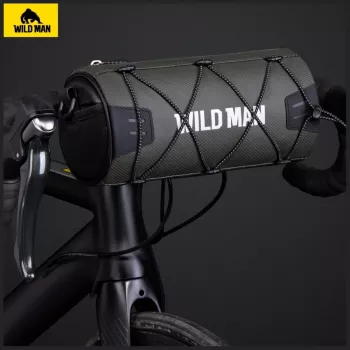 WILDMAN GX300 borsa da telaio per bicicletta 2L, nero