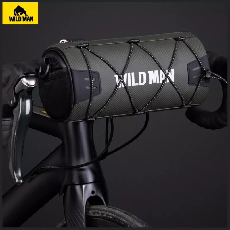 WILDMAN GX300 borsa da telaio per bicicletta 2L, nero