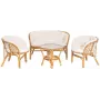 4Living Bahama set lounge da esterno 4 pezzi grigio chiaro