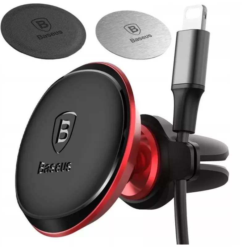 BASEUS Supporto magnetico per bocchette aria auto rosso