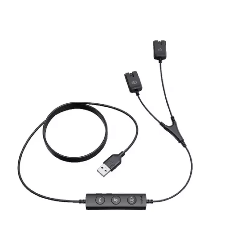 Yealink Cavo USB/QD Trainer per serie YHS (USB a QD) - Nero