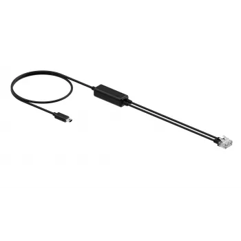 Yealink cavo telefonico (1 pezzo) - cavo splitter cuffia RJ9 25 cm nero