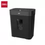 Deli ET023 Distruggidocumenti cross-cut, 10 fogli, sicurezza P-4, contenitore 17L, nero